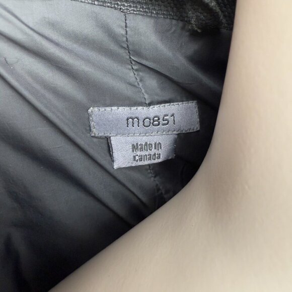 M0851 Cotton Coated Contemporary Désigner Black‎ Blazer Size M - Picture 5 of 9